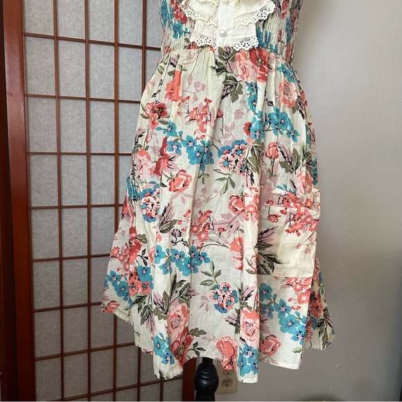 100% Cotton Floral Ruffle Sundress - Picture 11 of 16